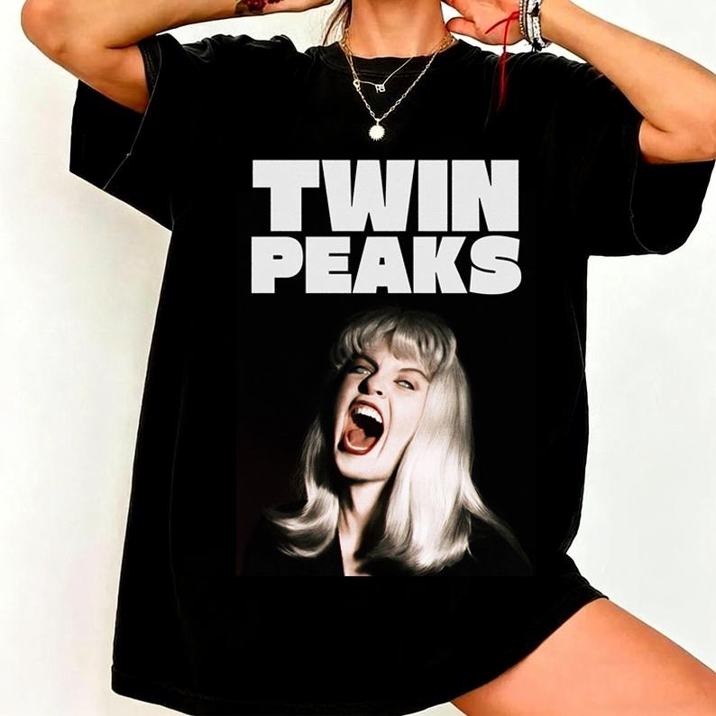 

Twin Peaks Fire Walk with Me Retro Style Classic Print TShirt Graphic Short Sleeve Shirt Unisex Unisex Women Summer Streetwear Top 2XL
