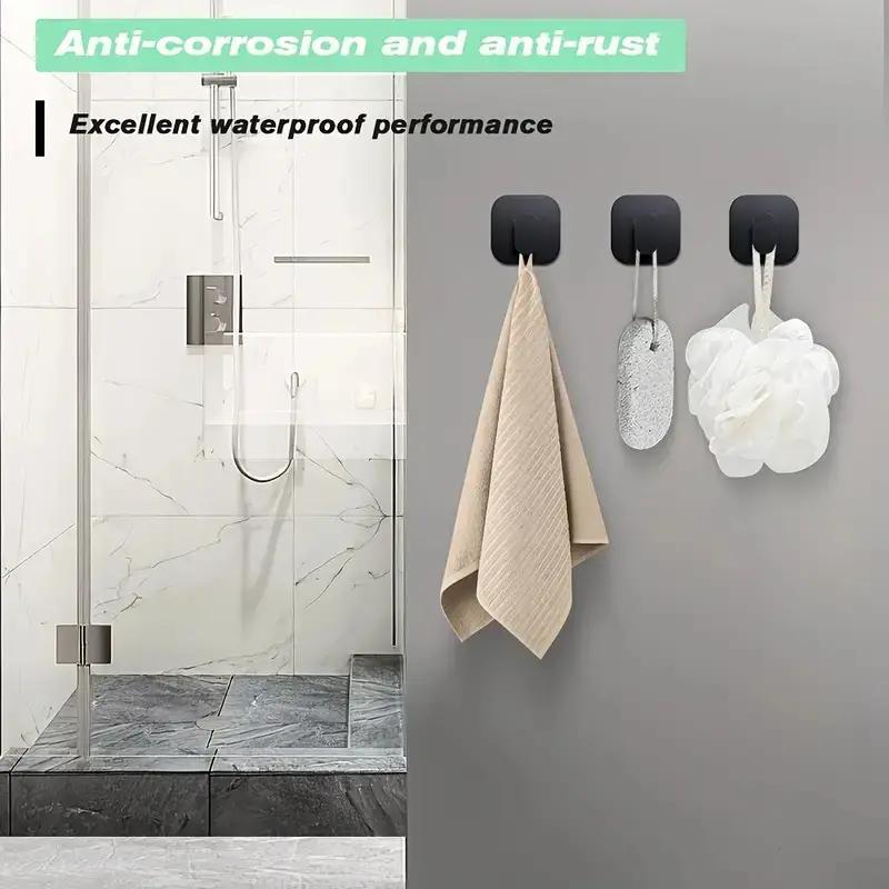 2 Stück/4 Stück Badezimmer Kleiderhaken, Klebehaken für die Wand, Handtuchhalter aus Edelstahl, Badezimmer Küchenzubehör, Mehrzweckhaken