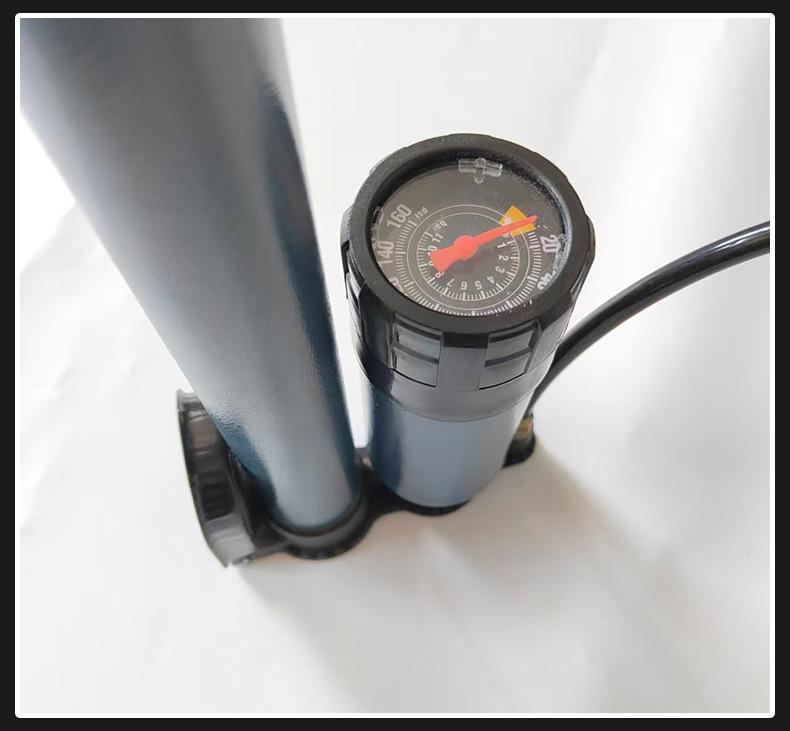 Compact High-Pressure Air Pump with Gauge for Bikes and Electric Vehicles