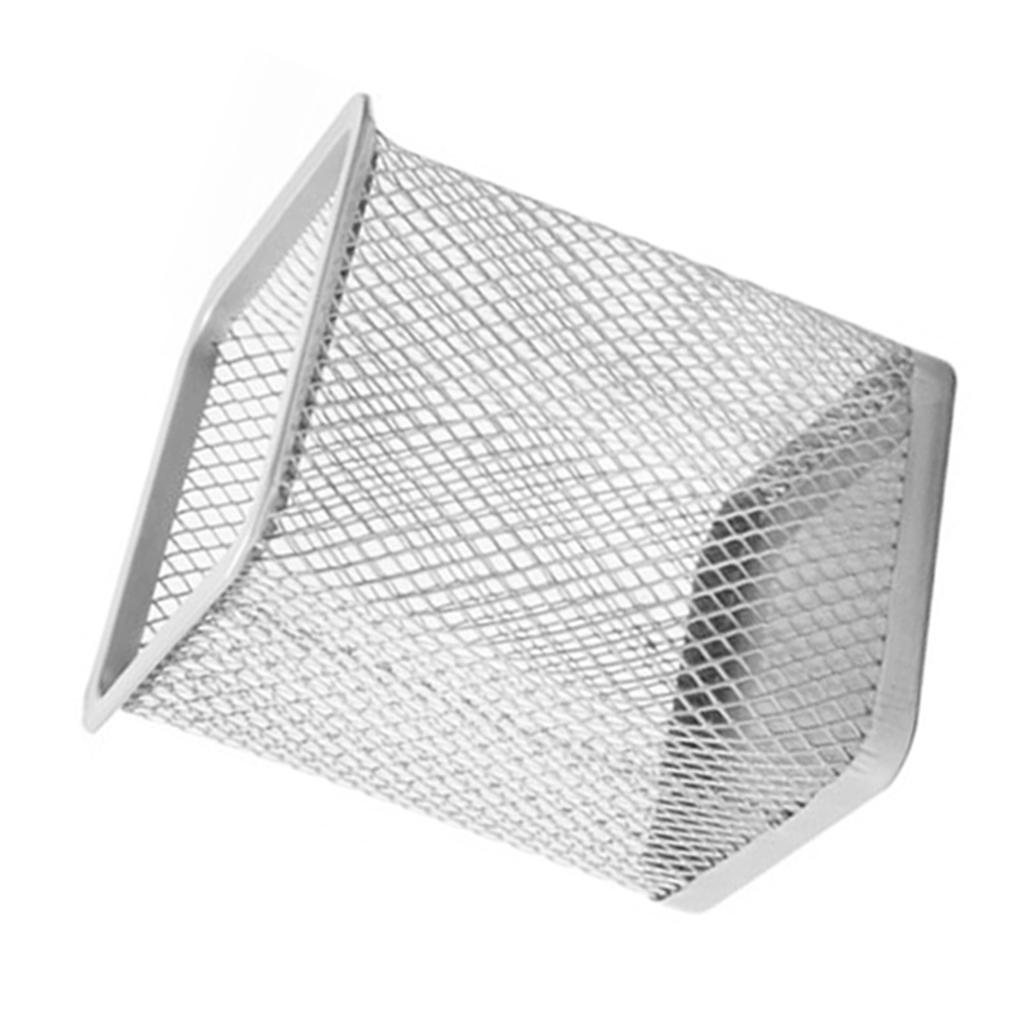 Pen Holder Rustproof Metal Pencil Holder Breathable Mesh Pen Holder Cup for Office Dormitory Library
