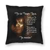 Funda de Almohada Cuadrada Estrella de Rock Vampiro Lestat Poliéster Lino Terciopelo Estampada Cremallera Funda de Almohada Decorativa Funda de Cojín para Sofá
