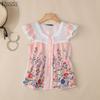 ZANZEA Women Elegant Lace Splice Square Collar Casual Sleeveless Floral Print Vest Tops