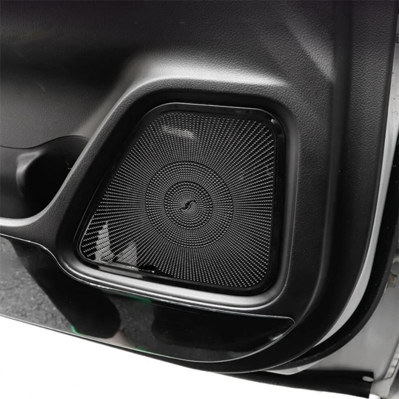 For Mitsubishi Outlander 2013 -  Door Audio Speaker Loudspeaker Frame A  Pillar Horn Decoration Cover Interior Accessories