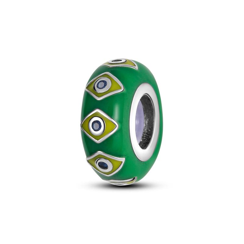 Grüne Serie Avocado Anhänger Kleeblatt Charms Perlen Passend für Original Charms Armband Damen Kupfer Schmuck