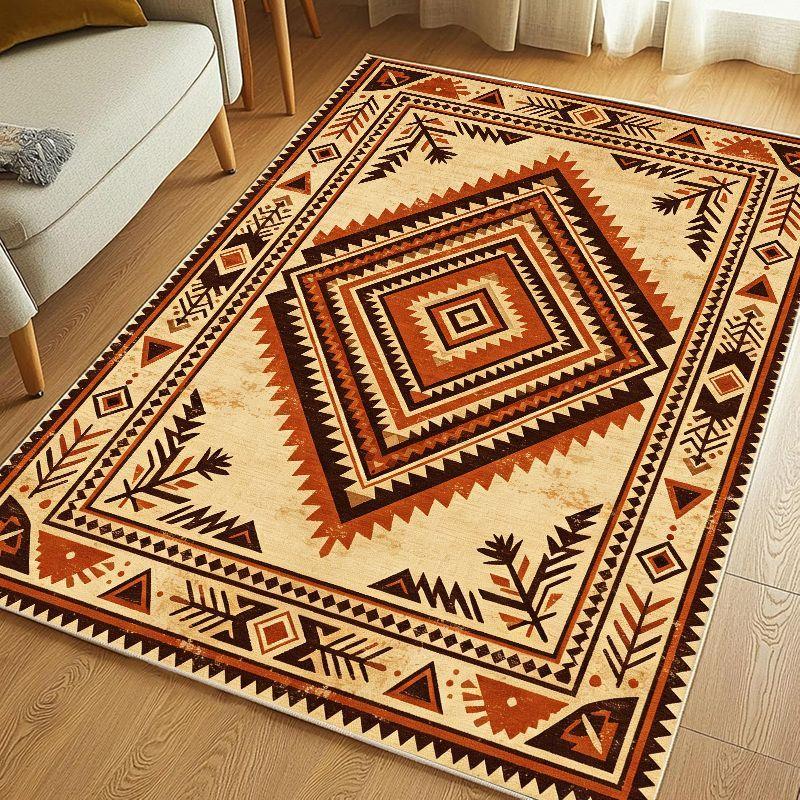 Southwest Aztec Tribe Geometric Carpet Soft Anti Slip Washable Floor Mat Living Room Bedroom Study Ethnic Style Home Decor