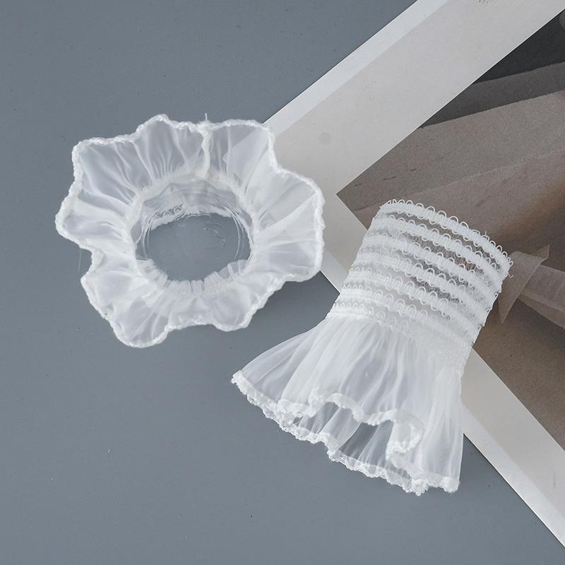 Detachable Fake Sleeves Spring Autumn Wild Sweater Decorative Sleeves Lace Ruffles Elbow Detachable Sleeve Cuff