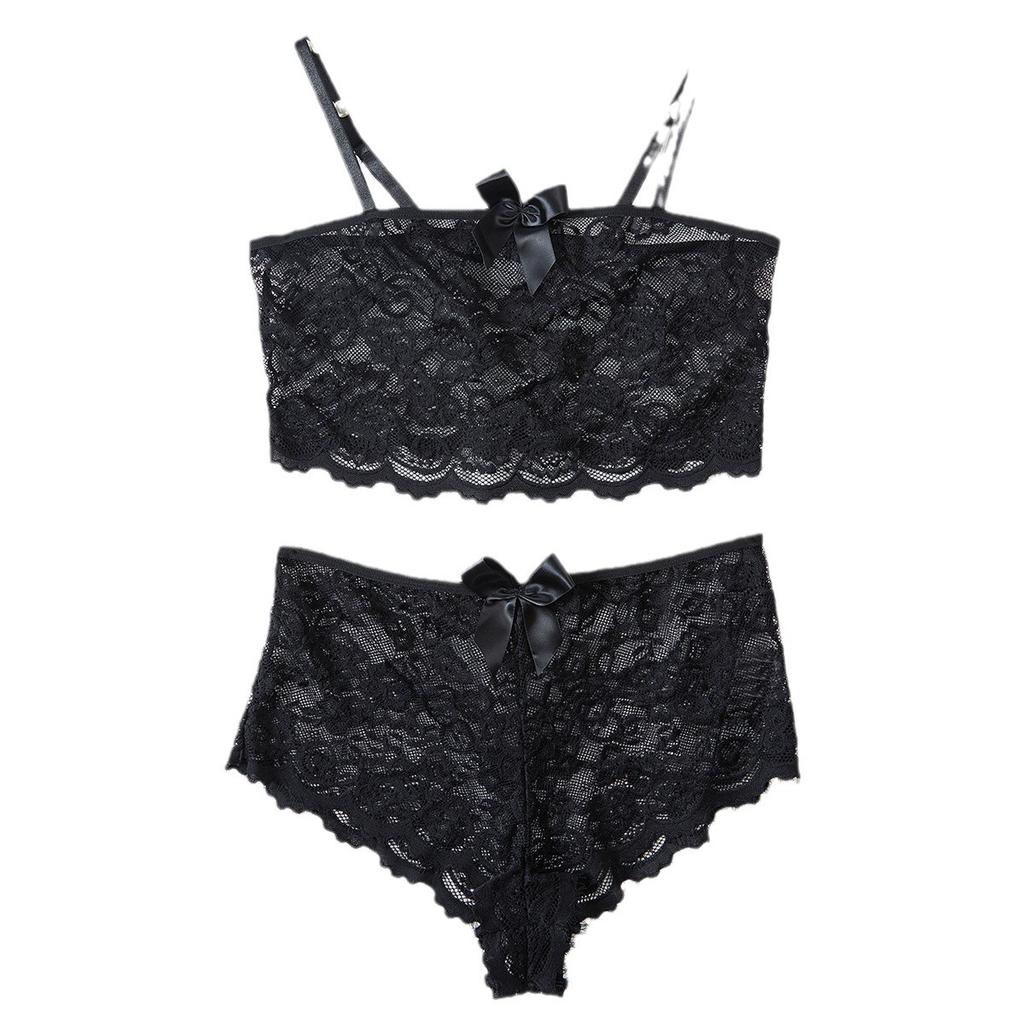 European and American sexy fun set, seduction lace underwear set two-piece set