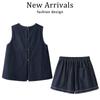 Women's Cotton Denim Two-Piece Set