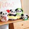 Cute and Creative Four Seasons Panda Pendant Plush Toys Chengdu Giant Panda Doll Bag Hanging Decoration Keychain Doll