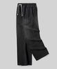 Beodeonteu Front Line Washed Wide Sweatpants [Black]
