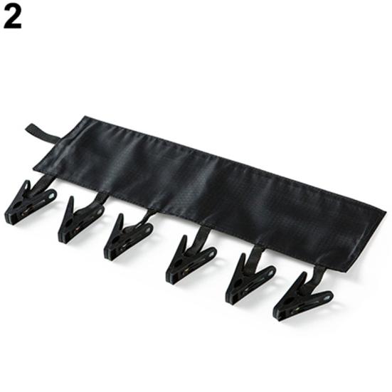 Portable Clothes Clip Rack Multifunction Bathroom Travel Foldable Hanging Towel Clips