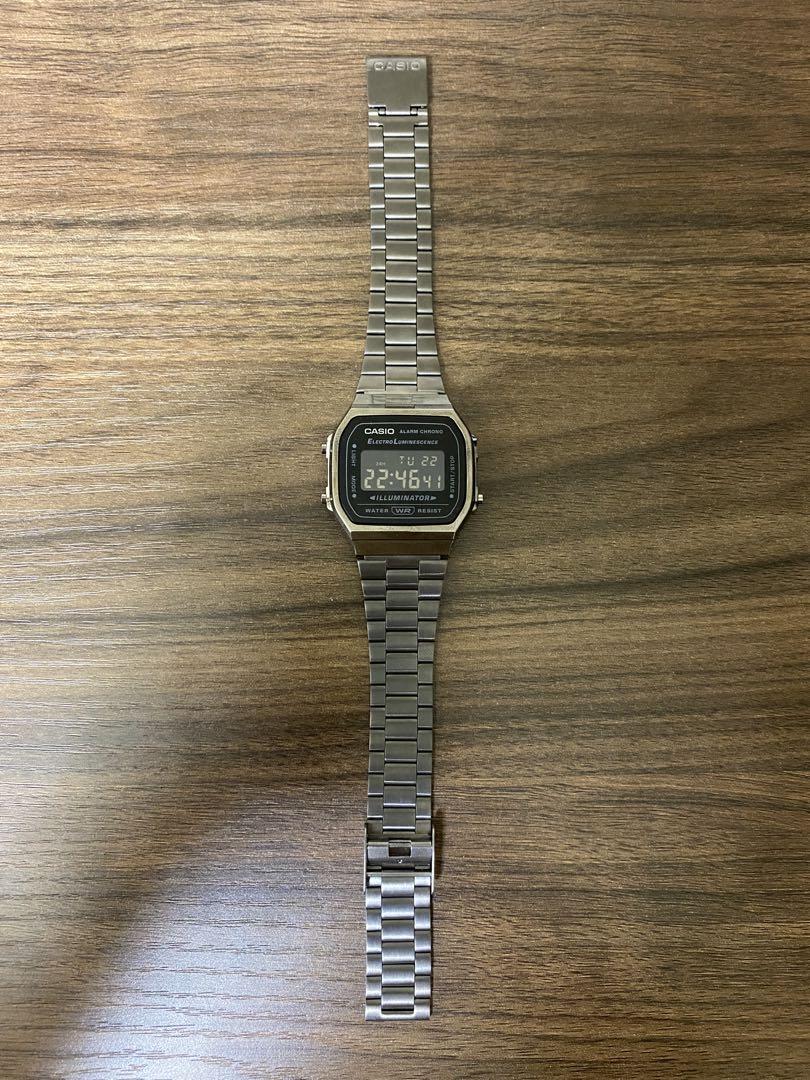 

[Б/У] Металлический ремешок Casio Gunmetal A168WGG-1B Зарубежная модель
