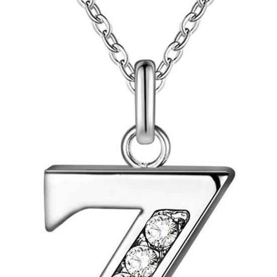 Naszyjnik z inicjałem 26 liter cyrkonie unisex wykwintny galwanizowany naszyjnik na Dzień Matki