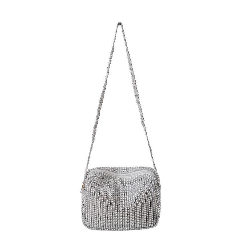 2024 Spring New Fashion Silver Street Trendy Shoulder Bag Pu Material