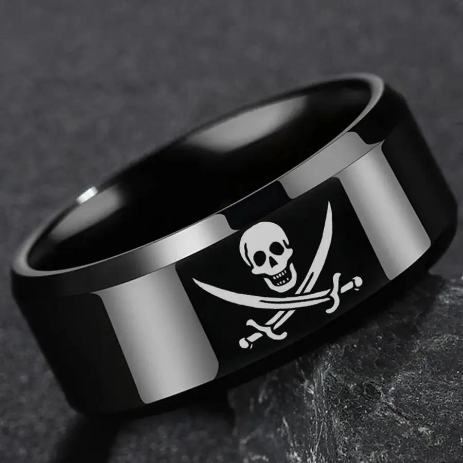 2026 Gothic Skeleton 316L Stainless Steel Unisex Retro Punk Hip Hop Punk Party Jewelry Gift Can Be Customized