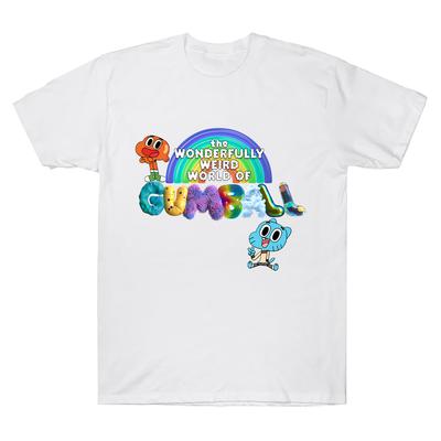Die wunderbar seltsame Welt von Gumball T-Shirts Neue Trends Welt von Gumball Herren Damen T-Shirts Sommer Baumwolle Atmungsaktive T-Shirts Y2K