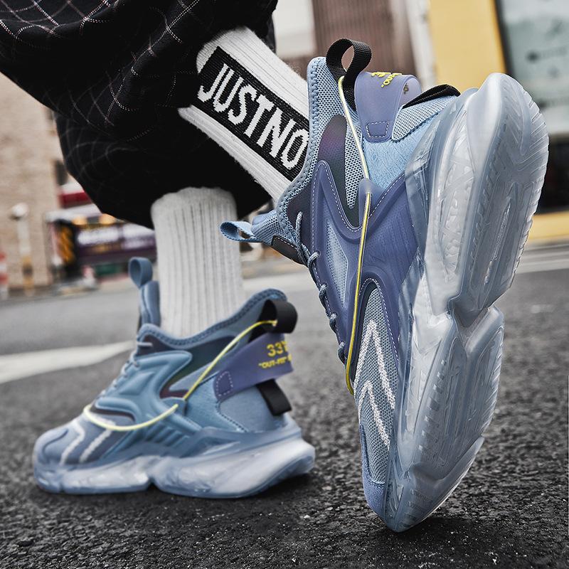 

Новая мужская спортивная обувь, модная сетчатая дышащая спортивная повседневная баскетбольная обувь 46