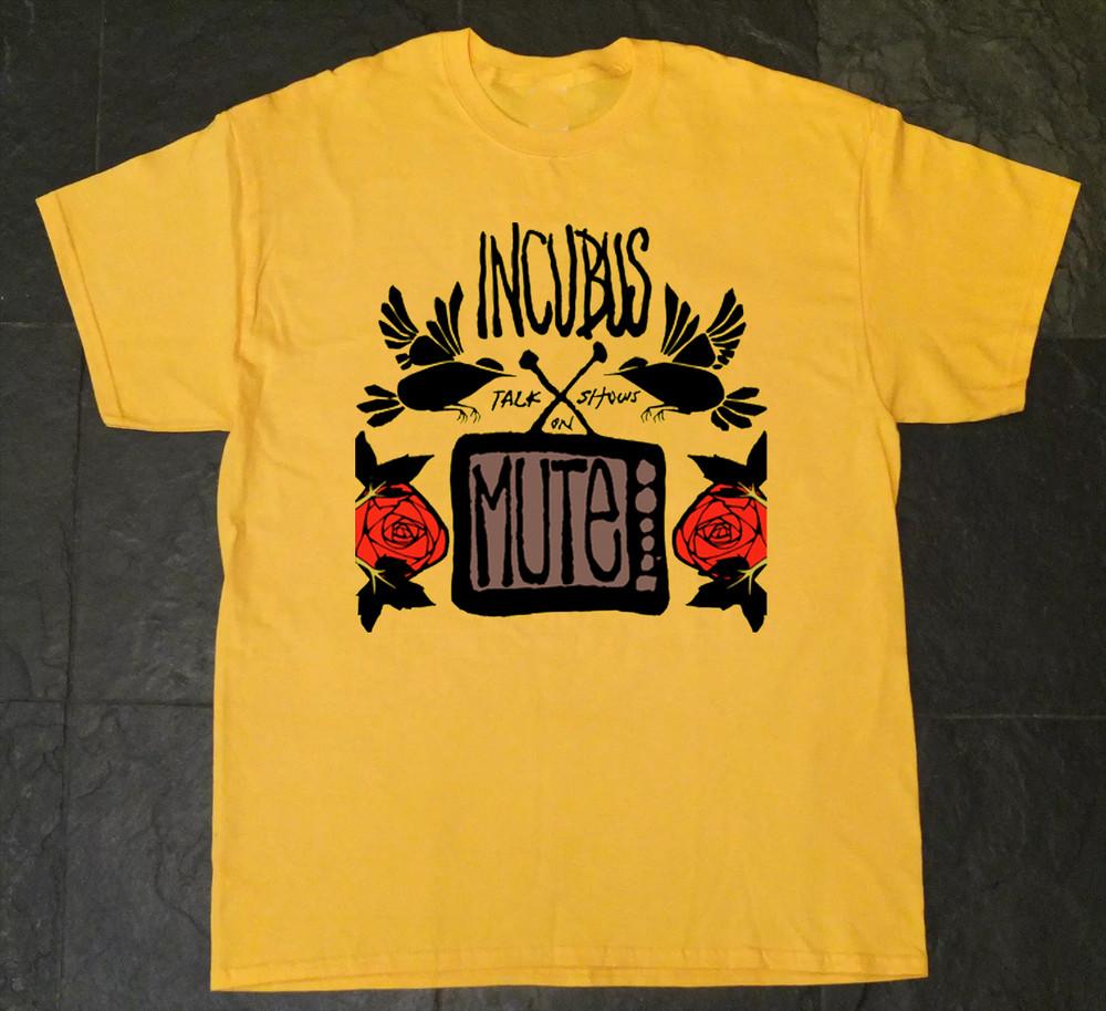 

Incubus - Talk Shows on Mute Yellow T Shirt All Size S - 5XL AR1568 Unisex T-Shirt S