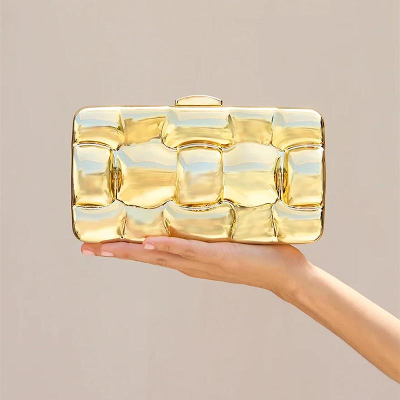2025 Mode Marke Magischer Würfel Design Damen Acryl Abend-Clutch Tasche Glamourös Luxus Hochzeitsparty Bankett Tasche Schultertasche