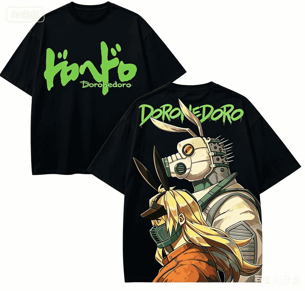 Dorohedoro Anime Lover T-shirt Harajuku Cotton New Model High Street Retro Oversized Unisex pro