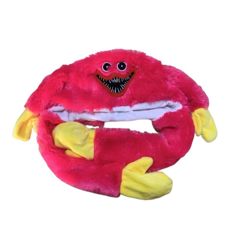 Poppy Huggy Playtime Wuggy Hat Ear Moving Jumping Funny Wuggys Plush Cap For Kid