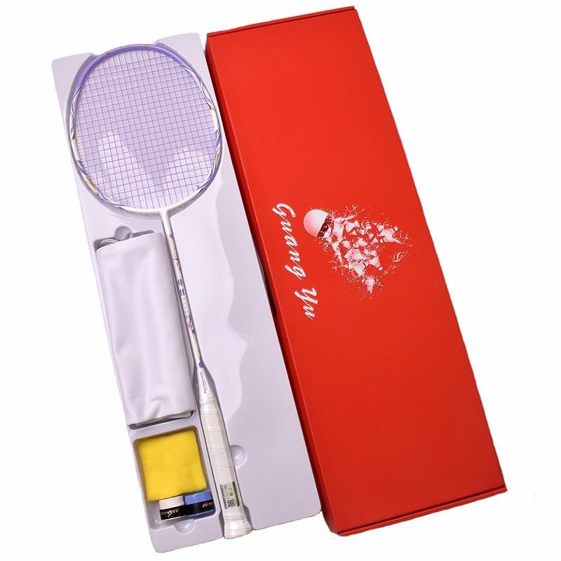 Badminton Racket 6U Ultra Light Carbon Fiber Women Training Entertainment