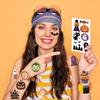 Halloween Graffiti Tattoo Aufkleber: 10 Blätter/Packung für Arm & Gesicht - Kreatives und lustiges Urlaubsspielzeug