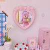 Kawaii Heart Shape Decorative Mirror INS Style Vintage Mirror Wall-mounted Mirror for Girls Bedroom Decoration 2025 Wholesales