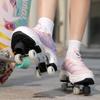 Mens Four-wheel  Walking Shoes Women's Roller Skates Children's Skates Boys'/ Girls' Sports Shoes with Brake