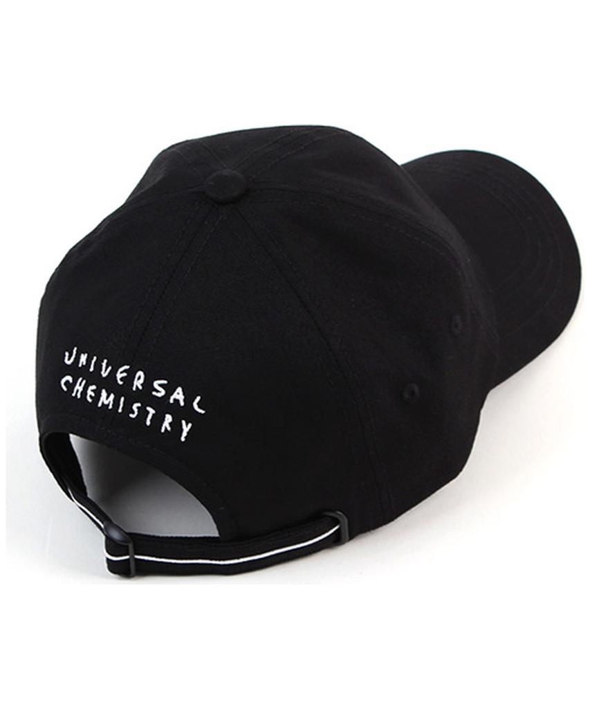 Yunibeosyeolkemiseuteuli Back Logo Cotton Black Ballcap