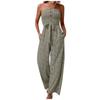 Damenmode-Overall mit Blumenmuster, sexy, trägerloser Overall