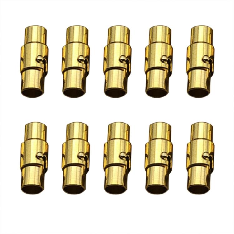 10 Pack Copper Magnetic Clasps Cord End Caps Leathers Rope End Caps for Jewelry