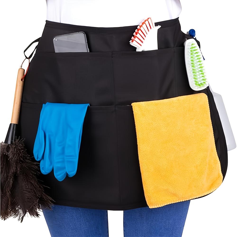 Beauty Salon Apron With Pockets Man Woman Barber Professional Hairdresser Apron Material Barber Hair Stylist Barista Accessories