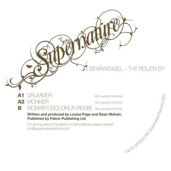 

12inch Record BEARWEASEL - The Rouen EP SPN002 Supernature 2007 Spain Dance & Electronica Used