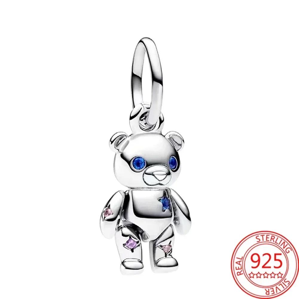 Neuer Kupfer-Lila Murano-Perlen Stiefmütterchen Blume Anhänger Charm Passend für Originalmarken Armband und Halskette Damenschmuck Geschenk