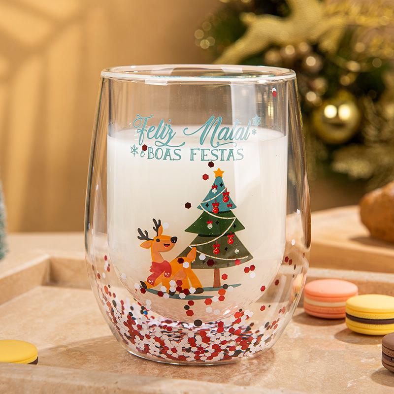 Starry Sky Heat-Resistant Double-Layered Glass Cup