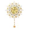 European Luxury Peacock Wall Clock for Elegant Living Room Decor
