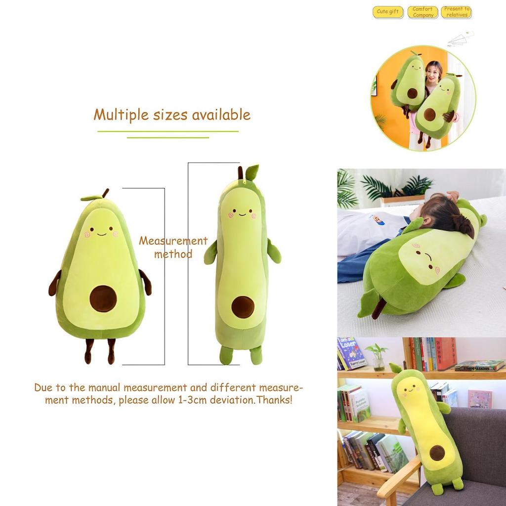 Soft Avocado Plush Toy Perfect Birthday Party Gift For Girls Boys