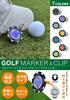 [Arena Leo] Golf Marker Magnet with Cap Clip for Hats
