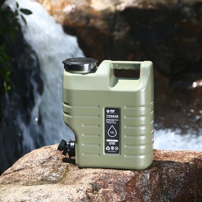 12/11/5L Water Bottle Camping Large Capacity Water Pouch With Detachable Faucet Food-Grade Car Water Tank Camping Bucket