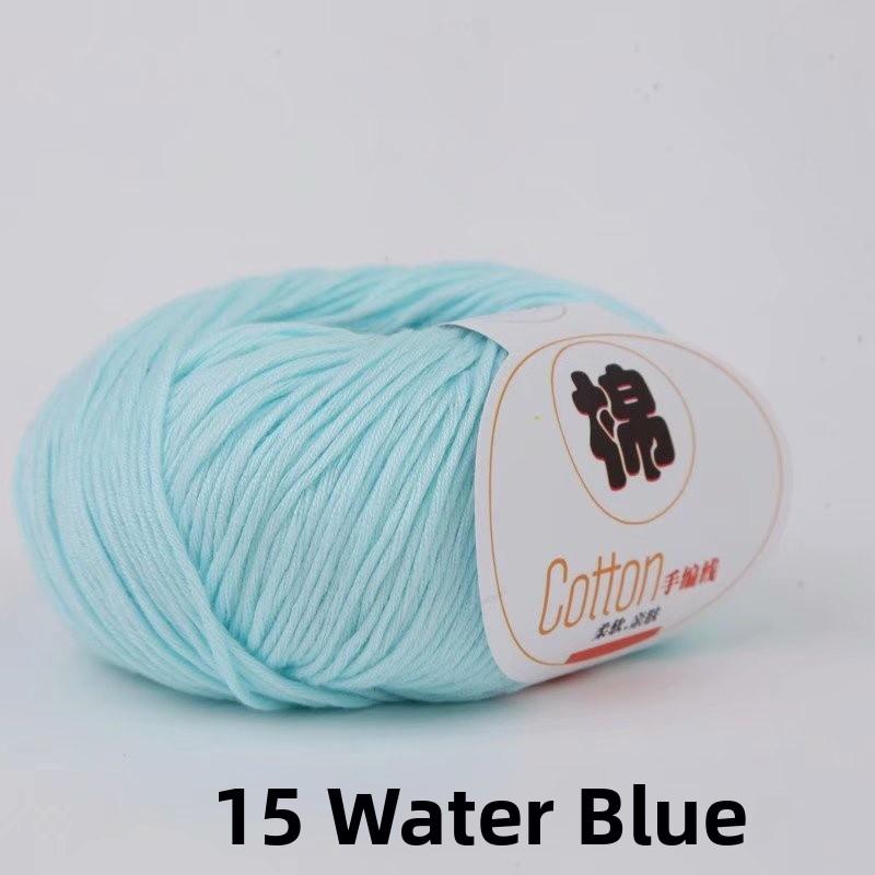 4-Ply Hand Knitted Cotton Yarn for Baby Milk Cotton DIY Wool Ball Children Sweater Fabric Cotton Tead Baby Knitting Yarn