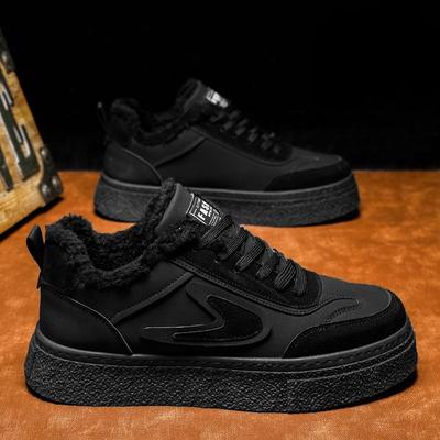New Men's Shoes - Warm Fleece, Versatile, Sporty and Casual Shoes with Anti-slip Thick Soles and Cotton Uppers.