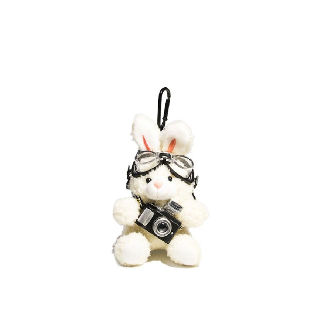 

Свитер Плюшевый Подвеска Кролик Камера Брелок для ключей от машины Милый Кукла Брелок Подарки White-Camera