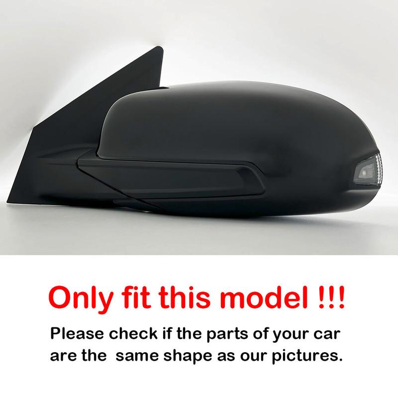 For Hyundai Kona 2018 - ABS Car Rearview Side Mirror Cover Wing Cap Exterior Door Housing Trim Adhesive Sticker