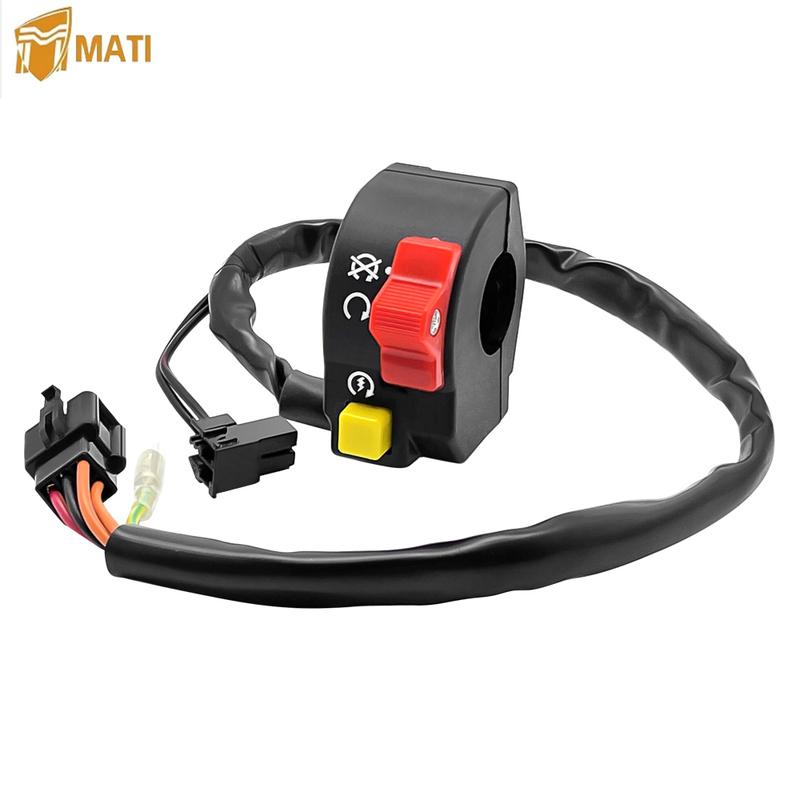MATI Right Handlebar Switch Start Stop Kill Button for Suzuki DRZ400S DR-Z400S 2000-2009 37200-13E30 37200-13E31