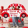 Car Shaped Photo Prop Selfie Frame for Valentine's Day Couple Selfie Wedding Anniversary Party Photo Booth Valentine's DayBanner