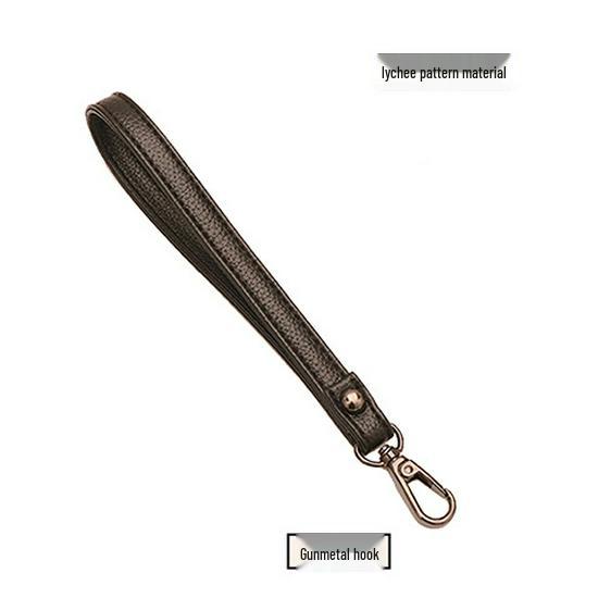 Women's Black Handheld Clutch with Strap & Accessories