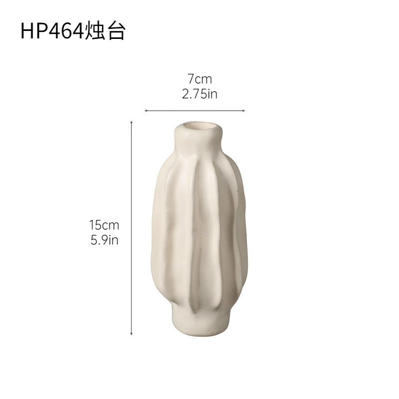Stiller Wind Creme Keramik Kerzenständer Mittelalterlich Modern Einfacher Kerzenständer Tisch Restaurant Blockhaus Dekoration
