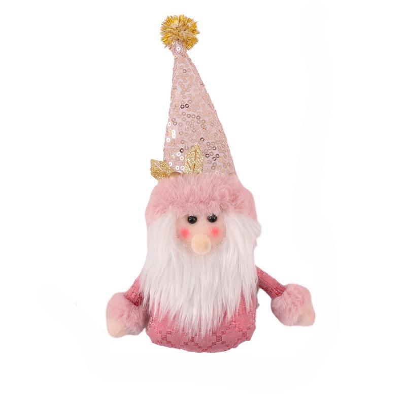 Christmas Pink Doll Decorations Deer Snowman Xmas Tree Decorations Santa Claus Gifts Ornaments for New Year Party Supplies