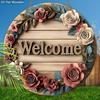 Rustic Wooden Welcome Sign - Charming Decorative Hanging Plaque - Ideal Home Hanging Ornament - Ideal Gift for Friend & Family